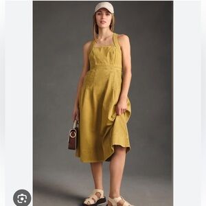 Anthropologie Pilcro Mustard Yellow Dress